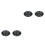 2Pièces Bois Ouvert Fermé Noir Double Face Décor Porte 4