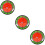 3Pièces Accessoires Golf Marqueurs ABS Colorés Robustes 7