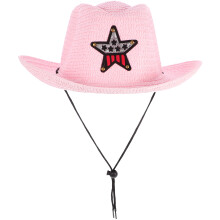 3Pièces Chapeaux Décoratifs Rose Large Pour Enfants Été