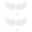 2Pièces Ailes Plume Blanches Décoration Costume Performance 7