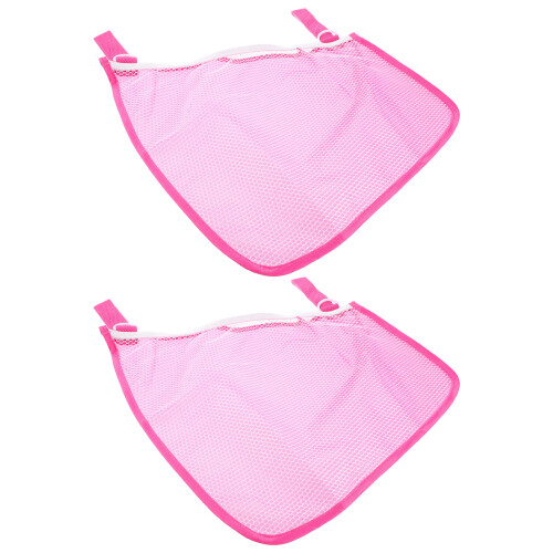 8Pcs Black Stroller Storage Bag Portable Mesh Side Sling for Baby 2