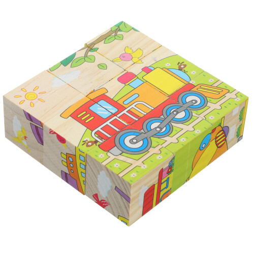 5Ensembles Puzzle Éducatif Bois Multi Couleur Sécurisé Pour Enfants 1