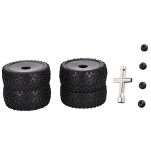 4Pcs 85mm Tires Wheel Tyre for 144001 124019 104001 RC Car Upgrade Parts 1/10 1/12 1/14 Scale Off Road Buggy,B