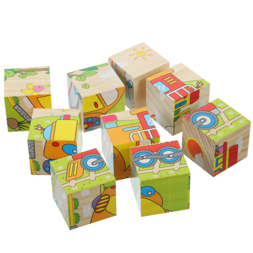 5Ensembles Puzzle Éducatif Bois Multi Couleur Sécurisé Pour Enfants 2
