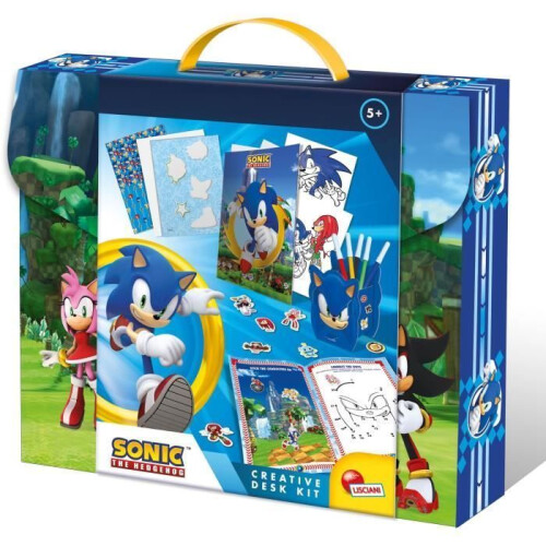 Creative Desk Kit - Creative Activities - LISCIANIGIOCHI - Sonic - From 5 years old
