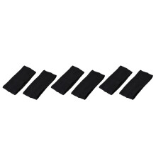 6PZ Moda Donna Cotone Yoga Fascia per Capelli Sport Sudore Signora Fascia Popolare Donne Accessori per Capelli Nero