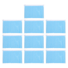 10Pièces Pochettes Bulles Bleues Zippées Cœur Pour Envoi Stockage