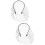 2Pièces Voile -Tête Chic Noir Strass Pour Mariage 7