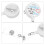10Pièces Porte-Badge Rétractable ABS Clip Buffet Pratique 8