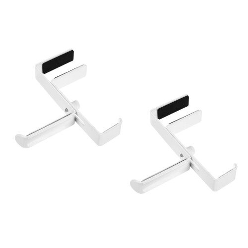 2Pièces Accroche Casque En Métal Compact Et Résistant 2