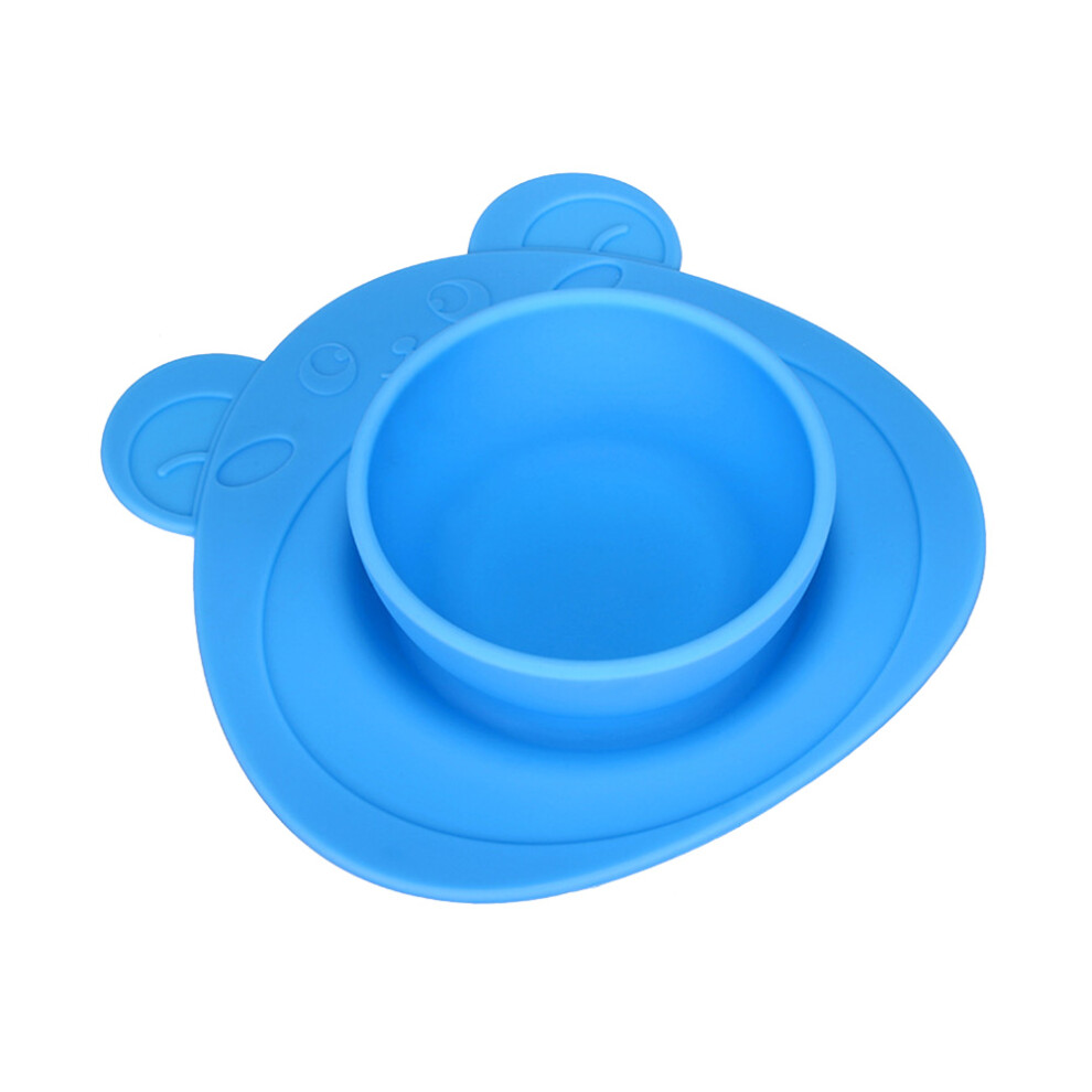 3Pcs Silicone Plates Kids Bowls Non-Slip Suction Placemats Inoomp