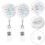 10Pièces Porte-Badge Rétractable ABS Clip Buffet Pratique 5