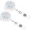 10Pièces Porte-Badge Rétractable ABS Clip Buffet Pratique 3