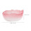 2Pcs Pink Glass Bowls Smooth Surface Decorative Dessert Bowls 10