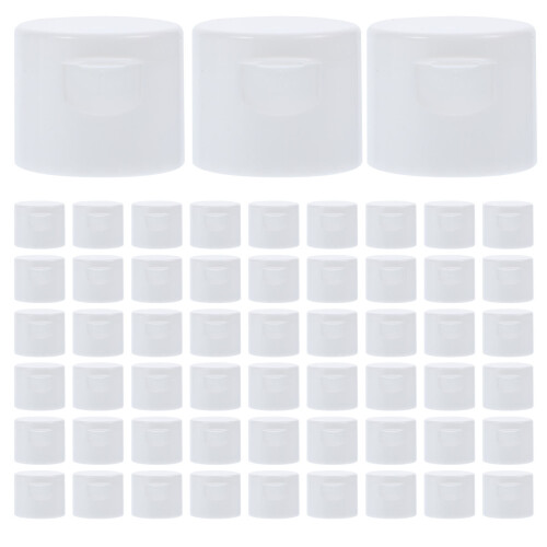 250Pcs White Screw Pull Bottle Caps Leakproof Plastic Replacement