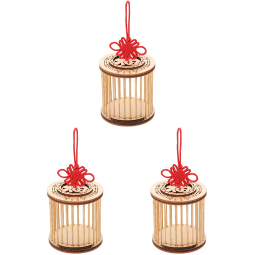 3Pièces Cage En Bois Pour Sauterelles Portable 1