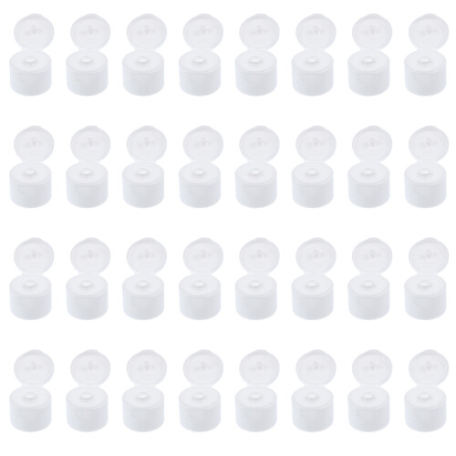 250Pcs White Screw Pull Bottle Caps Leakproof Plastic Replacement 2