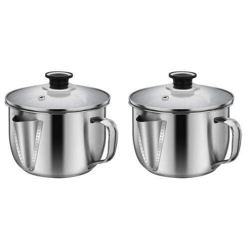 2Pièces Séparateur D’huile Acier Courbés Usage 1