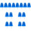 16Pcs Blue Plastic Diving Board Adjustable Planer for Fishing Trolling 4
