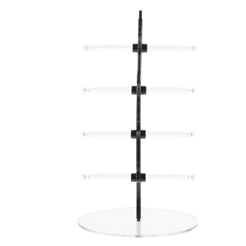 5Sets Black Glasses Stand Holder PP Material for Sunglasses Storage