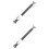 2Pcs Window Security Bars Sliding Door Lock Durable Dark Grey Metal 5