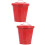 2Pcs Red Desktop Garbage Bins Iron Mini Trash Cans with Lid for Home 7