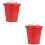 2Pcs Red Desktop Garbage Bins Iron Mini Trash Cans with Lid for Home 6