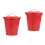 2Pcs Red Desktop Garbage Bins Iron Mini Trash Cans with Lid for Home 4