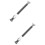 2Pcs Window Security Bars Sliding Door Lock Durable Dark Grey Metal 7
