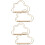 4Pcs Modern Floating Shelf Wall Holder Storage Display Shelf for Home 7