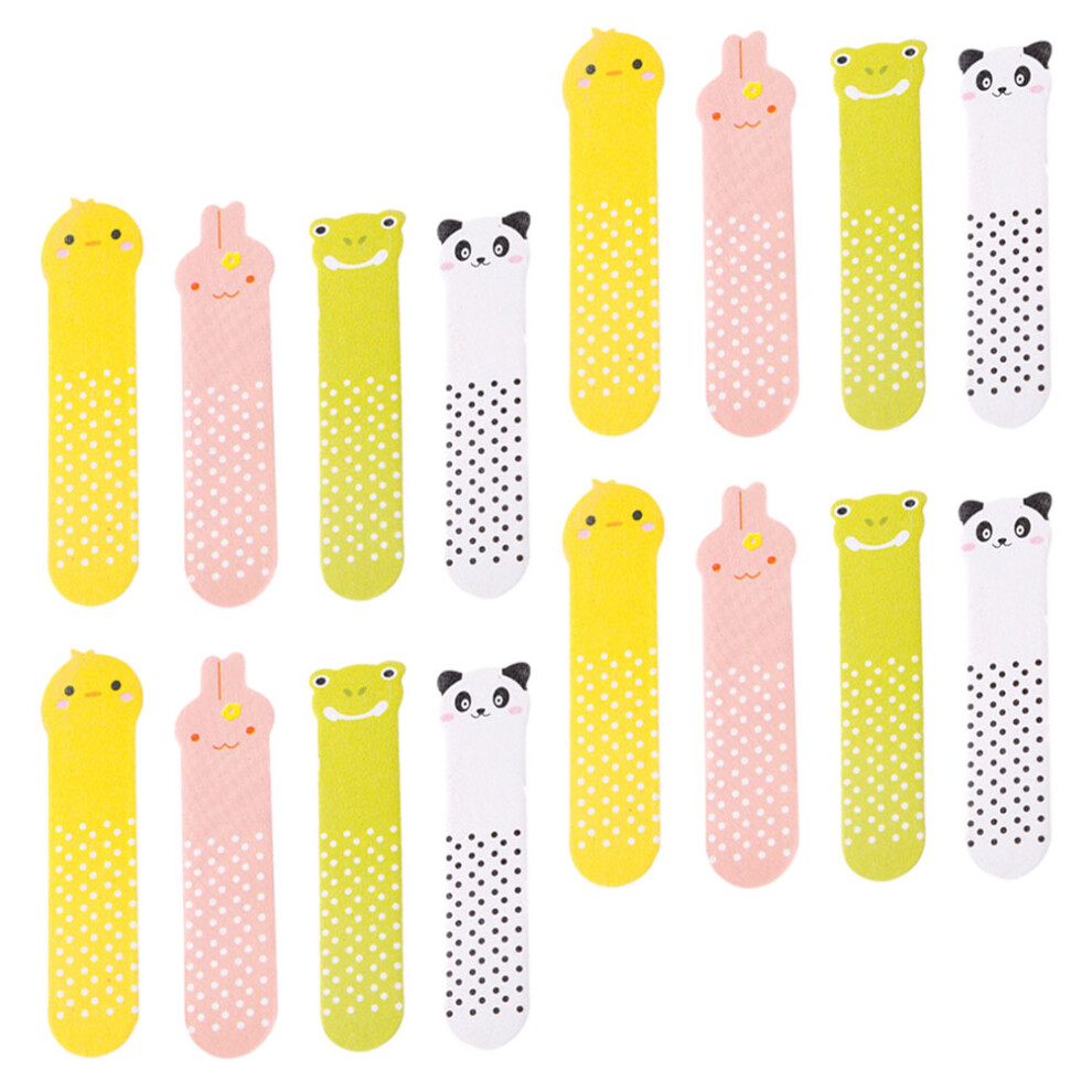 Iplusmile 100Pcs Small Frosted Nail Files Eva Sandpaper For Manicure Kids Use