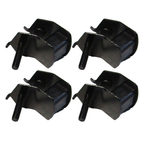 8Pcs Black Rubber Motor Mounts Replacement Generator Anti Vibration 1