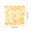 2Pcs Soft Yellow Plush Biscuit Hugging Pillows Cozy Decorative Dolls 3