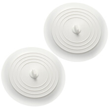 10Pcs White Silicone Drain Plugs Tub Stoppers Hair Trap for Home Use