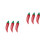 6Pcs Red Sewing Needle Case Organizer Practical Storage Bottles 8