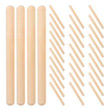 64Pcs Wooden Rhythm Sticks for Beginners Khaki Percussion Instruments