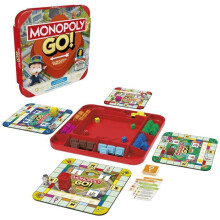 Monopoly GO!, Juego de mesa, Juego de tablero familiar, Duración 15 min, Inspirado en el juego móvil, a partir de 8 años