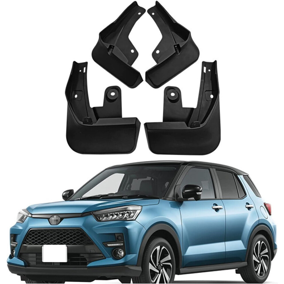 Car Mud Flaps Front And Rear For Toyota Raize Rocky 2020, Easy Install Splash Guards 9382693470591