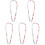 5Pcs Durable Acrylic Handbag Chain Strap Multi Color DIY Bag Accessory 4