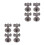8Pcs Rustproof Stainless Steel Pipe Clamp Bracket Silver for Beer 7