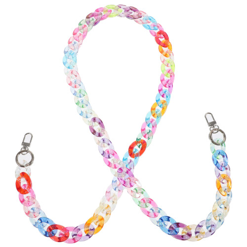 5Pcs Durable Acrylic Handbag Chain Strap Multi Color DIY Bag Accessory 2