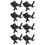 8Pcs Black Rubber Motor Mounts Replacement Generator Anti Vibration 10