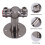 8Pcs Rustproof Stainless Steel Pipe Clamp Bracket Silver for Beer 2