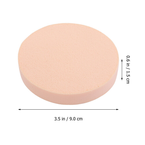 24Pcs Soft Light Yellow Powder Sponge Puff for Women's Makeup Use