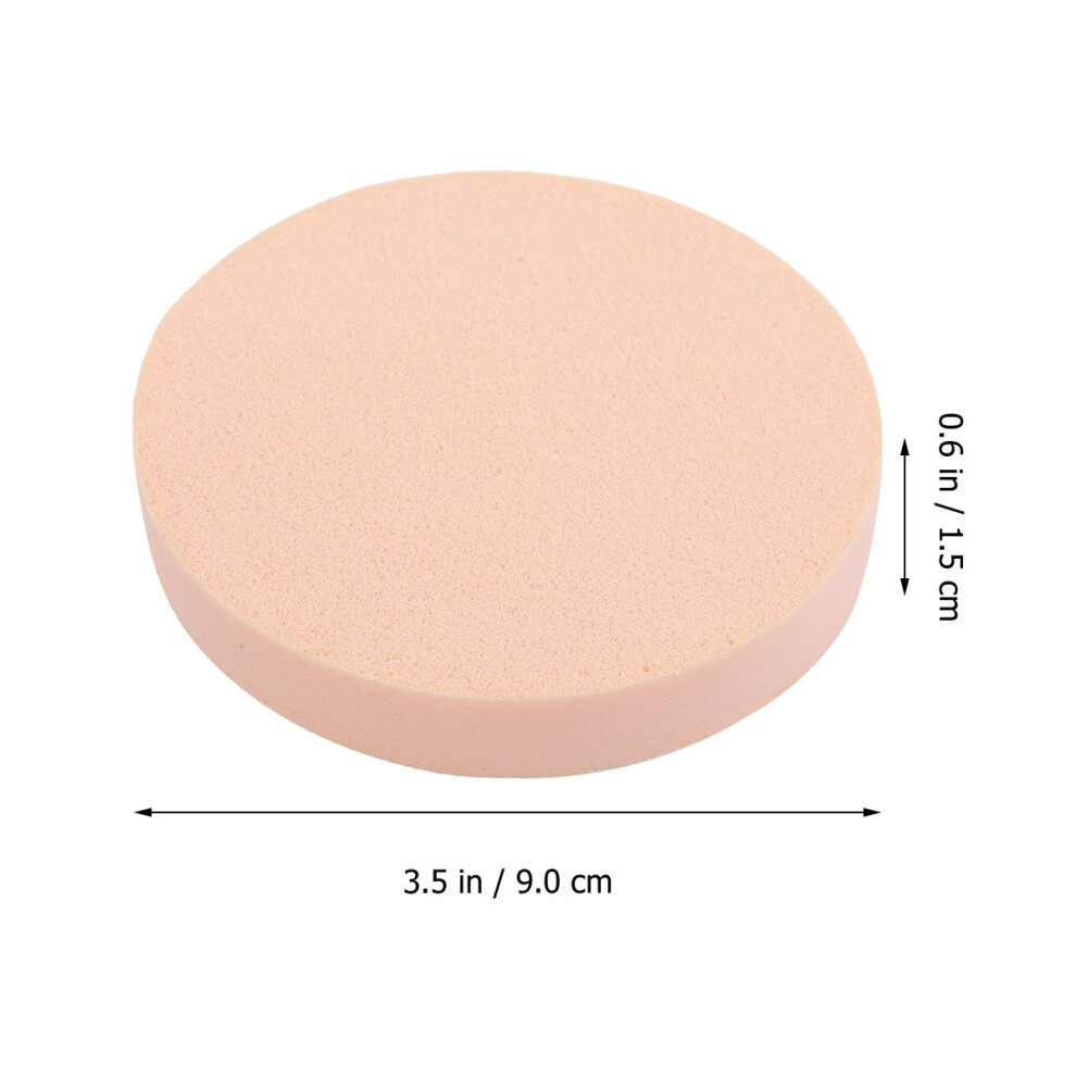 Iplusmile Light/Yellow 24Pcs Soft Powder Sponge Puff For Women's Makeup Use