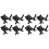 8Pcs Black Rubber Motor Mounts Replacement Generator Anti Vibration 8
