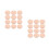 24Pcs Soft Light Yellow Powder Sponge Puff for Women's Makeup Use 5