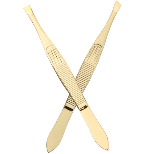 4Pcs Ergonomic Stainless Steel Eyebrow Tweezers Multi 1