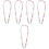 5Pcs Durable Acrylic Handbag Chain Strap Multi Color DIY Bag Accessory 6