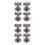 8Pcs Rustproof Stainless Steel Pipe Clamp Bracket Silver for Beer 8